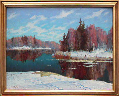 Федорович Владимир Николаевич. Весенний пейзаж